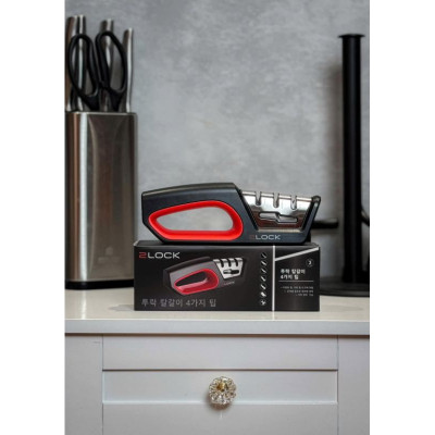 Dụng cụ mài dao/kéo 2 in 1 siêu xịn đẹp 2Lock Korea Hàng chính hãng