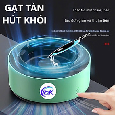 Gạt Tàn Không Khói Tự Động Loại Tốt: Khử Mùi, Lọc Không Khí Ion Âm Cực Hiệu Quả