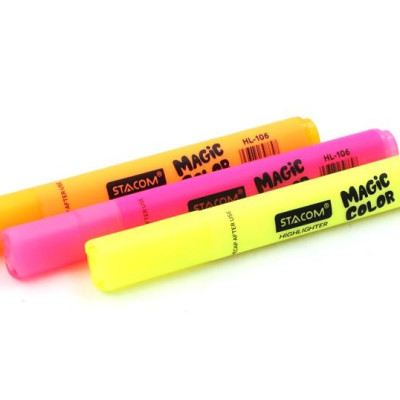 Vỉ 3 Bút Dạ Quang Stacom VHL106 - Mẫu 1