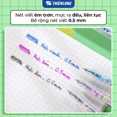 Combo 5/10/20 Bút gel Quick Dry Thiên Long GEL-045