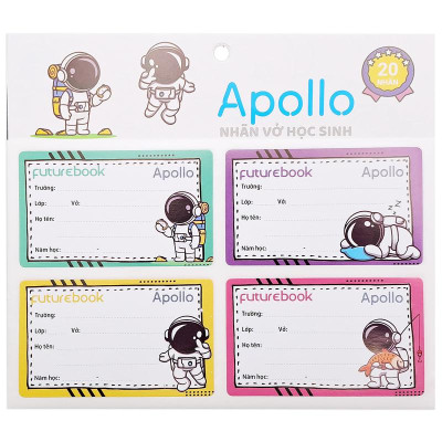 Nhãn Vở Học Sinh Apollo - futurebook N146 (20 Nhãn)