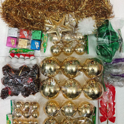 Combo Gói phụ kiện  trang trí cho cây noel cao 2m1 - 3m