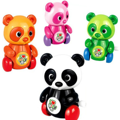 Bộ 04 Xe Ô Tô Mô Hình Gấu Trúc Chạy Dây Cót Dễ Thương