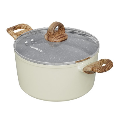 Bộ Nồi Vân Đá Đáy Từ Sunhouse SHG7979MA - Hàng Chính Hàng