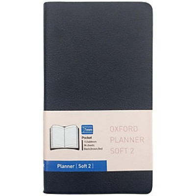 Sổ Lên Kế Hoạch Bỏ Túi Bìa Mềm 96 Trang - Oxford PLN1PK-T - Màu Đen