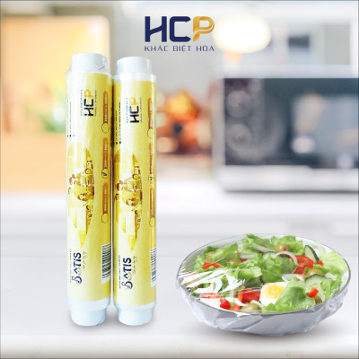 Combo 2 Lõi Màng Bọc Thực Phẩm PE SATIS 30cm x 100m Không Chứa Chất Phụ Gia Gây Hại Sức Khỏe Dùng Được Cho Lò Vi Sóng