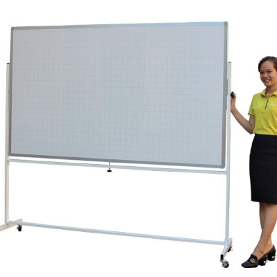 Bảng Di Động 01 Mặt Viết Bút Lông Cao Cấp Bavico Trắng - 1,2x2,4m