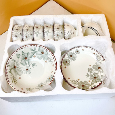 Bộ Bát Đĩa Gosu Cao Cấp Hoa Mai Bạc Sang Trọng