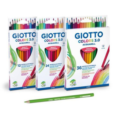 Bút chì màu nước 24 màu nhập khẩu Ý Giotto Colors 3.0 Acquarell 277200