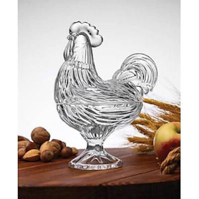 Thố pha lê gà trống Godinger Dublin Harvest Rooster Hàng chính hãng