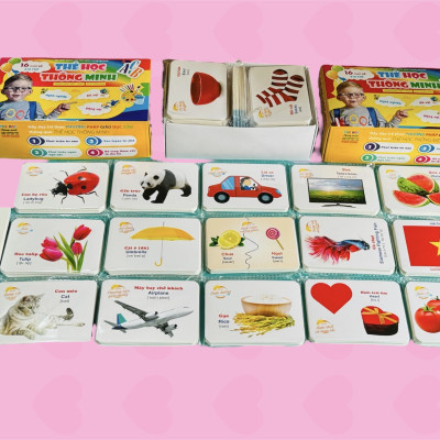 Bộ Thẻ Học Thông Minh 416 Thẻ 16 chủ đề (Song ngữ Việt Anh)