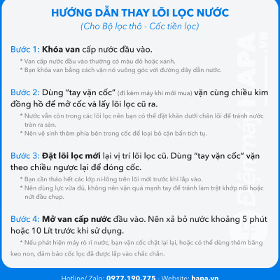 Lõi Lọc Nước PARTEK P1005-PP Cao Cấp 10 inch Lõi Sợi Bông Nén PP PreTreatment PARAGON Lõi Lọc Số 1 - Hàng Chính Hãng