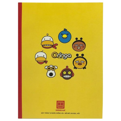 Combo 5 Vở Study Oringa - Kẻ Ngang 120 Trang ĐL 70-78g/m2 - Hồng Hà 1436 (Mẫu Màu Giao Ngẫu Nhiên)