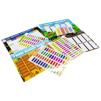 Sticker Thời Khoá Biểu Cấp 3 - Thay Đổi Môn Học A5 - Teenage TKB-12