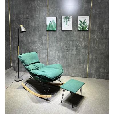 Ghế thư giãn bập bênh kèm đôn nhập khẩu