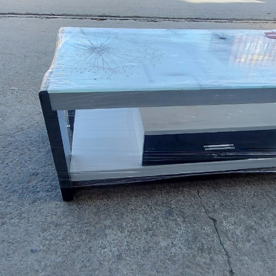 Bàn trà gỗ mặt kính có hộc BCA Juno Sofa 50 x 100 x 45 cm