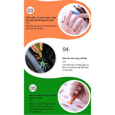 Bộ 2 cây bút chì màu STABILO Woody 3in1 (CLK880-C2) - Vàng (205)