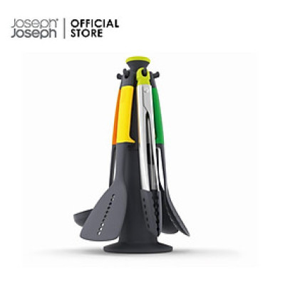 Bộ dụng cụ nấu ăn cao cấp 6 món Joseph Joseph 002362 - Elevate 6-piece Utensils Carousel Set with Tongs