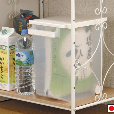Thùng đựng gạo Inomata có bánh xe kèm cốc đong 10kg - Hàng nội địa Nhật Bản |#Made in Japan|