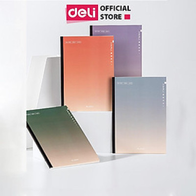 Sổ Tay Ghi Chép Dán Gáy Kẻ Ngang 80 Trang Khổ A5 B5 Vintage Cao Cấp Nusign Deli - Màu Pastel Làm Sổ Planner Sổ Kế Hoạch Phù Hợp Học Sinh Văn Phòng - NS284 NS285