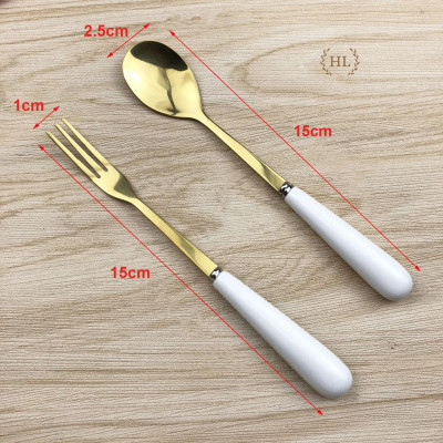 Thìa cafe - Nĩa(Rĩa) size Bé | THÌA NĨA INOX CÁN SỨ