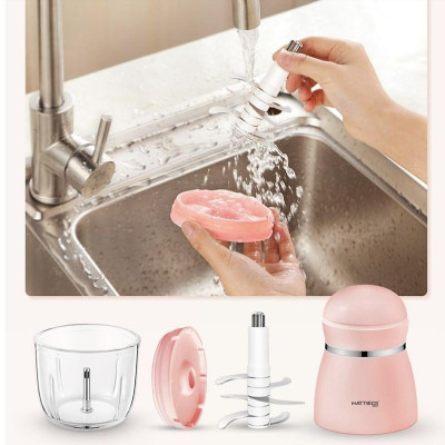 Máy Xay Đồ Ăn  6 Lưỡi Cối Thuỷ Tinh Cao Cấp Siêu Mịn Tiện Dụng - Hàng Chính Hãng