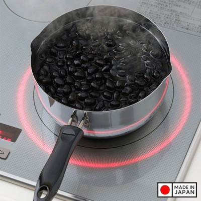 Nồi quánh inox dùng cho bếp từ Pearl Metal Φ18cm - Hàng nội địa Nhật Bản, nhập khẩu chính hãng (#Made in Japan)