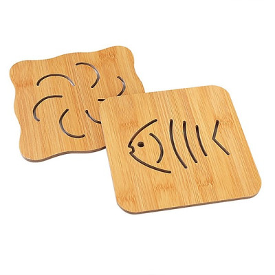 Set 200 Tờ Giấy Nến Để Nồi Hấp + Miếng Lót Nồi Gỗ - TẶNG 1 KẸP TRÁI TIM