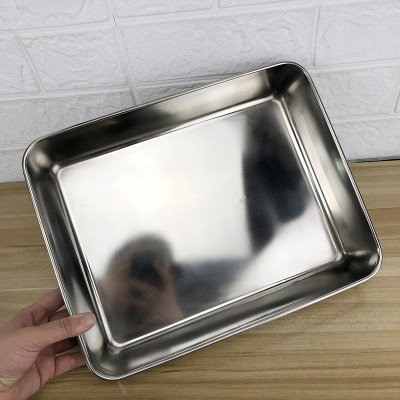 khay inox 304 sâu chữ nhật hàng dầy cao cấp ( nhiều size lựa chọn )