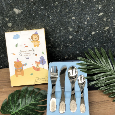 Bộ dao thìa nĩa tập ăn cho bé DandiHome inox 304 cao cấp - Có các lựa chọn