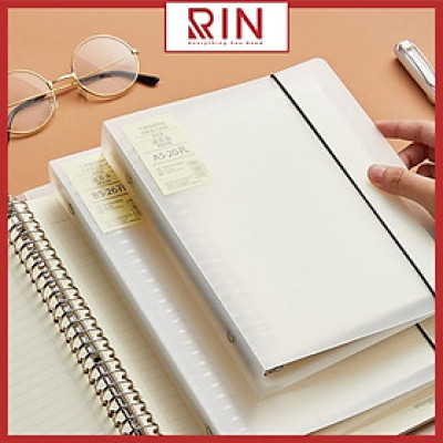 Bìa sổ tay bìa nhựa / Bìa gáy còng có thể thay lõi, ruột sổ  nhiều size A5-B5-A4 