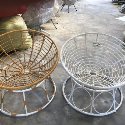 Ghế mặt trăng Papasan mây thật cao cấp Juno Sofa size 1m kèm nệm