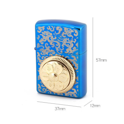 Vỏ Hột Quẹt Bật Lửa Zorro Z91725B Khắc họa tiết hoa văn đẹp độc lạ - Dùng Xăng Đá Cao Cấp