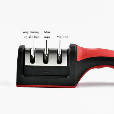 Dụng cụ mài dao kéo KGZ08 đa năng cực sắc bén dễ sử dụng, tốc độ nhanh tiện lợi (màu ngẫu nhiên) 3rãnh- Hàng chính hãng