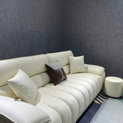 Sofa phòng khách Juno sofa Vikki NK2025 KT 2m2 kèm 2 đôn tròn