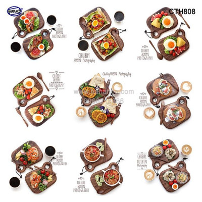 Thớt gỗ óc chó nhập khẩu Mỹ ️(CTH508) khay bánh mì/ bít tết/ pizza/ phụ kiện chụp ảnh