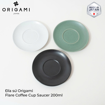 Ly đĩa sứ ORIGAMI Flare Coffee Cup Saucer 200ml