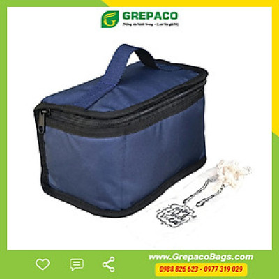 Túi Đựng Hộp Cơm Grepaco Vải Bố Canvas Size Nhỏ Dùng Cho Nam Nữ Đựng Đồ Ăn Trưa Đi Làm Văn Phòng Công Sở Sinh Viên Học Sinh Đi Học Tặng Túi Đựng Muỗng Nĩa - Hàng Chính Hãng