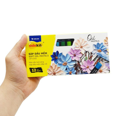 Hộp 12 Bút Sáp Dầu Thân Tròn - Soft Oil Pastels - Colokit OP-C032