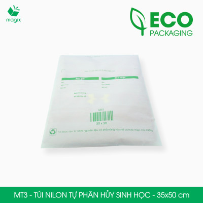 MT3 - 50x35 cm - 300 Túi nilon (tự phân hủy sinh học) đóng hàng