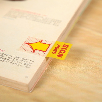 Dính đánh dấu trình ký Deli