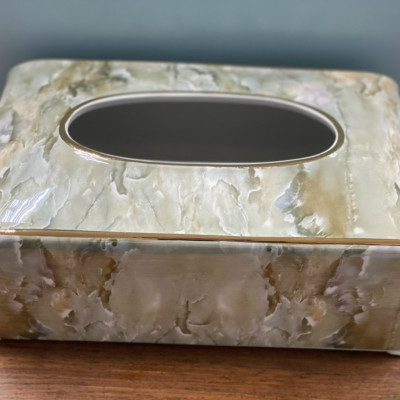 HỘP ĐỰNG GIẤY ĂN BẮNG SỨ VÂN ĐÁ CAO CẤP - VD62