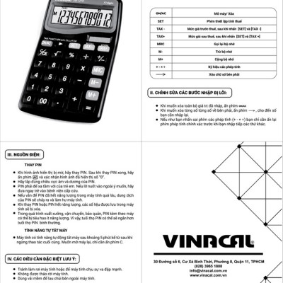 Máy Tính Vinacal DB12TD