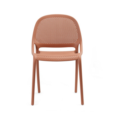 Ghế nhựa đúc liền khối tựa lưng dạng lưới