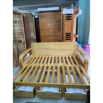 Thanh lý gấp giường rút gỗ sồi do làm nhầm