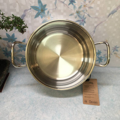 Nồi inox 304 5 đáy nắp kính Fivestar 24cm - Hàng chính hãng