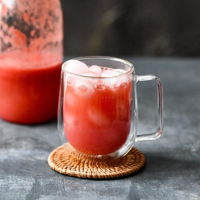 Cốc 2 lớp quai vuông, cốc cafe, ly sinh tố - Thủy tinh chịu nhiệt