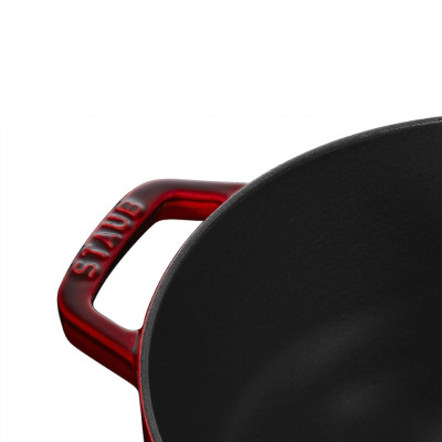 Nồi Gang STAUB Tròn Màu Đỏ Bordeaux - 26 Cm (4.9L)