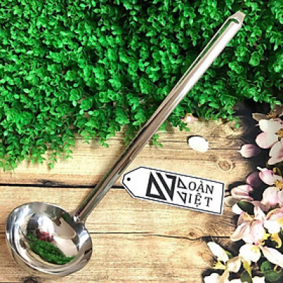 Vá múc canh, vá múc soup CÁN DÀI 46cm - Inox không gỉ C.Lượng. Chuyên phục vụ Sp Gia dụng, Khuôn làm bánh, Dụng cụ học S