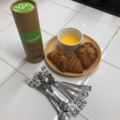 Bộ 12 nĩa xiên trái cây hiệu Berndorf 6 hình con gấu